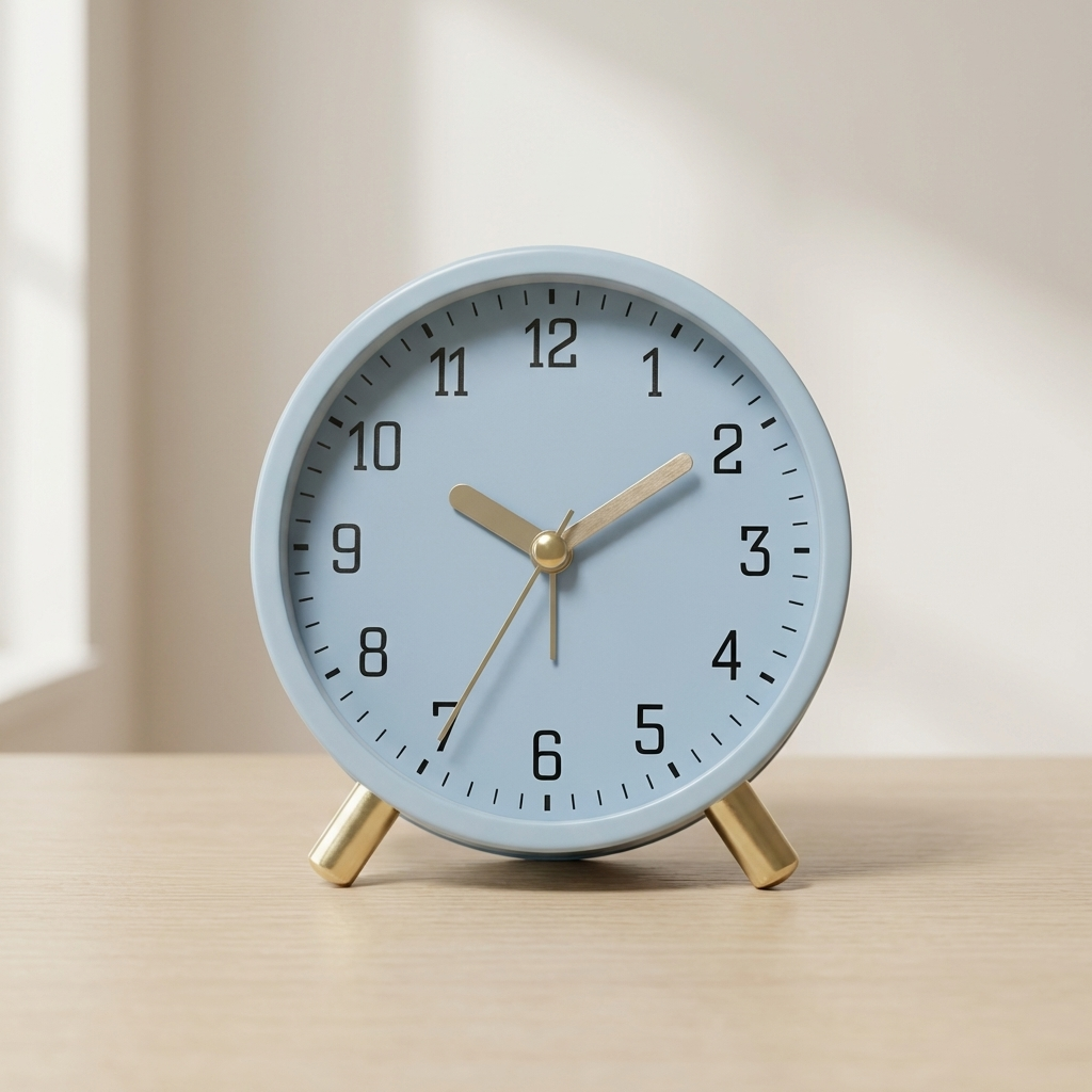 Scandinavian Table Clock Silent Movement