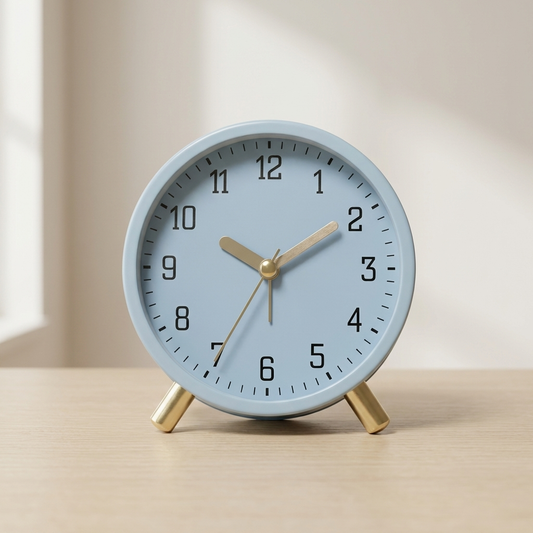 Scandinavian Table Clock Silent Movement