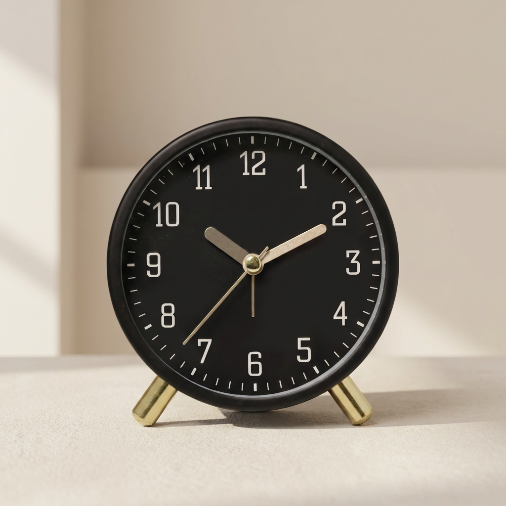 Scandinavian Table Clock Silent Movement