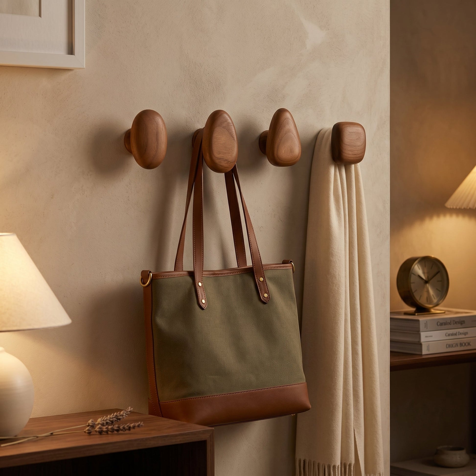 Scandinavian Wall Hooks Pebble Shape