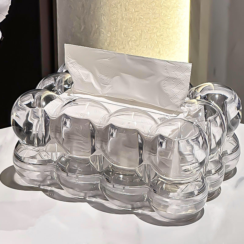 Sculptural Bubble Design Tissue Box Cover