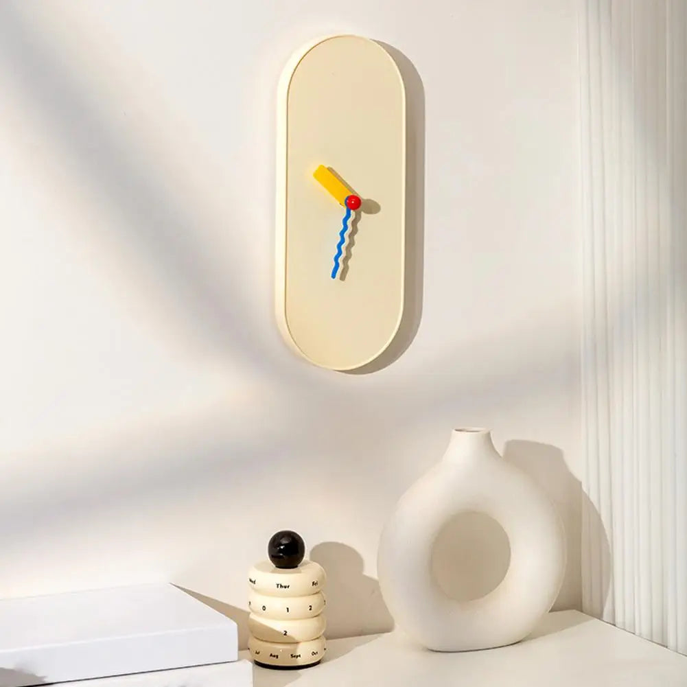 Silent Oval Wall Clock