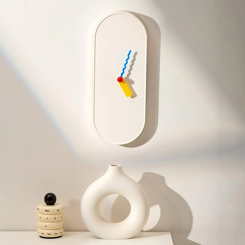 Silent Oval Wall Clock