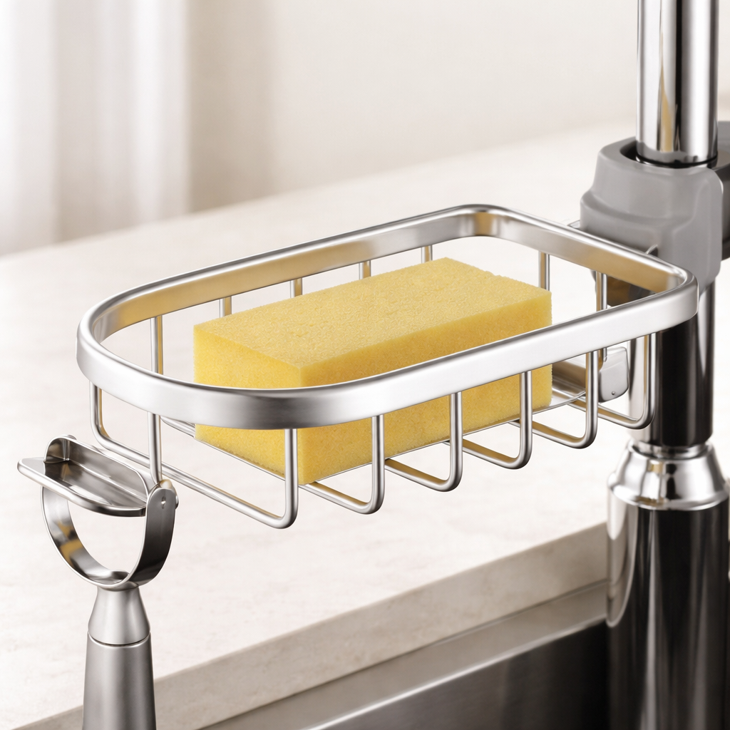 Sleek No Drill Shower Caddy