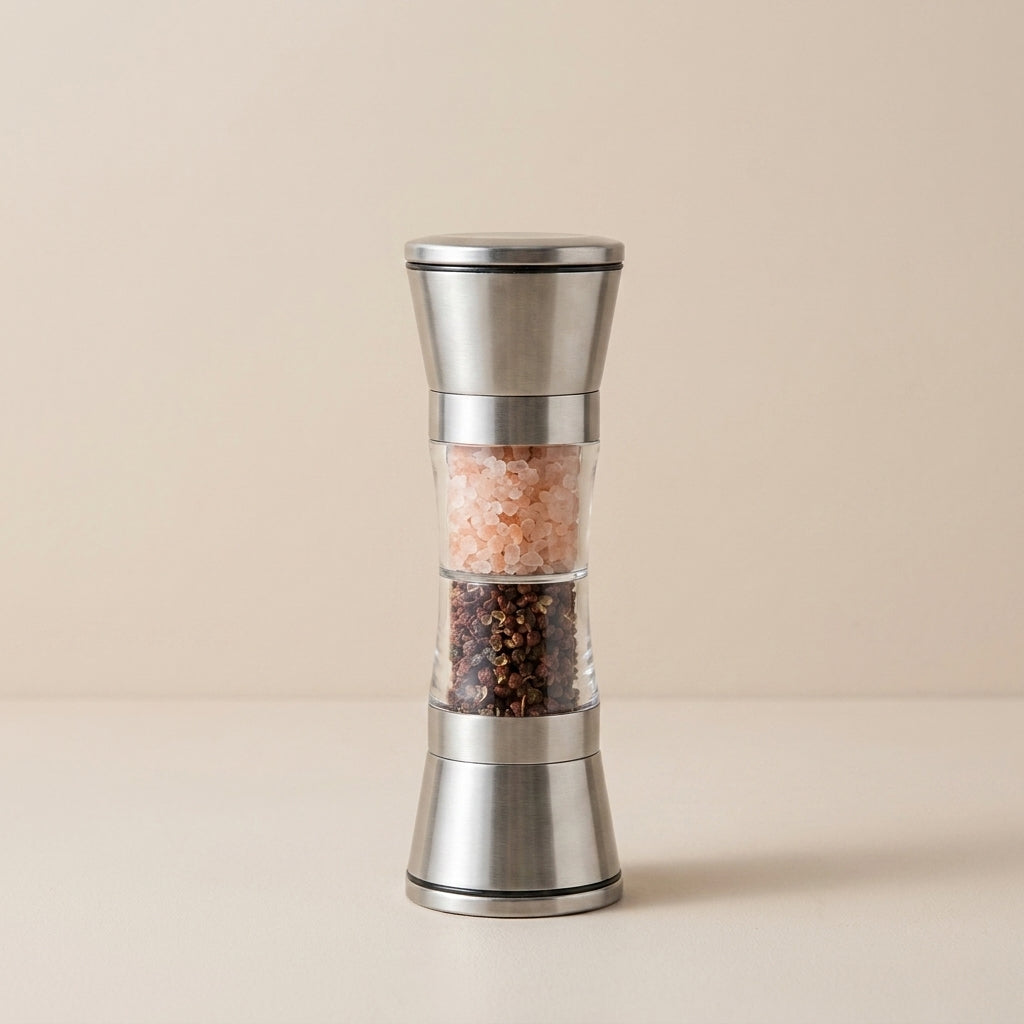 Sleek Spice Mill With Dual Grinders