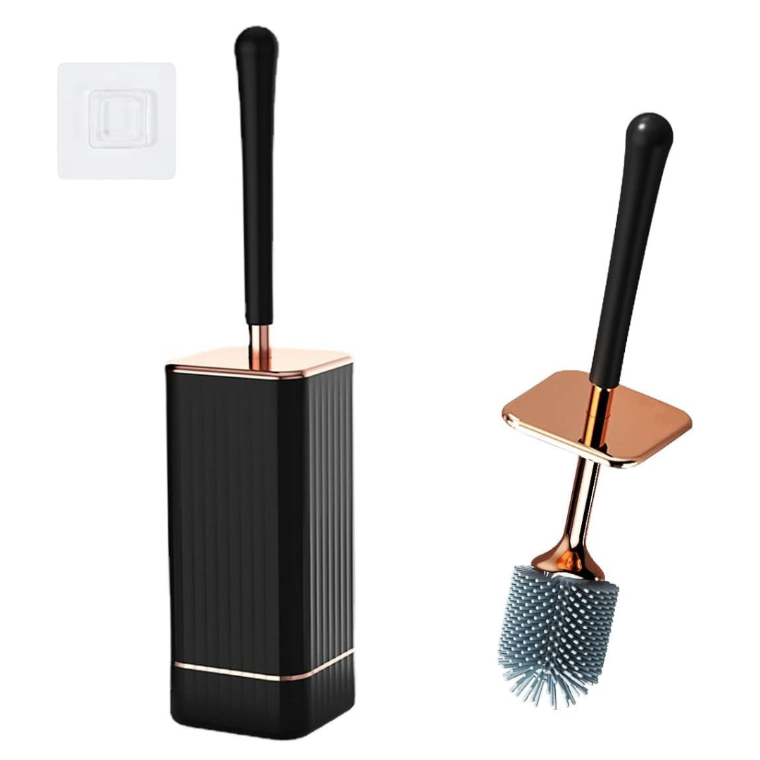 Sleek Wall Mount Toilet Brush Set