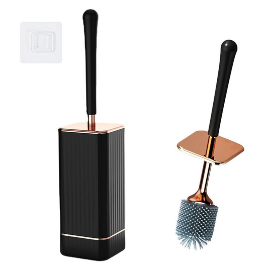Sleek Wall Mount Toilet Brush Set