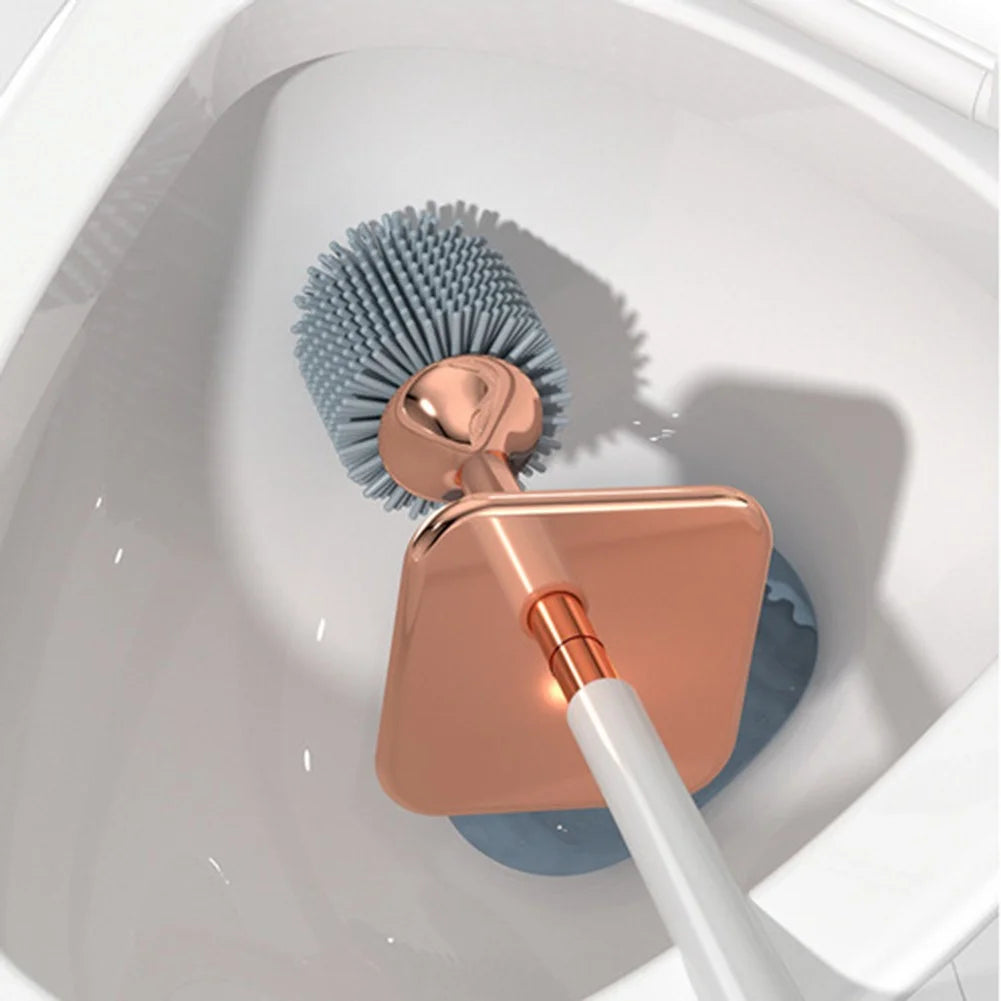 Sleek Wall Mount Toilet Brush Set