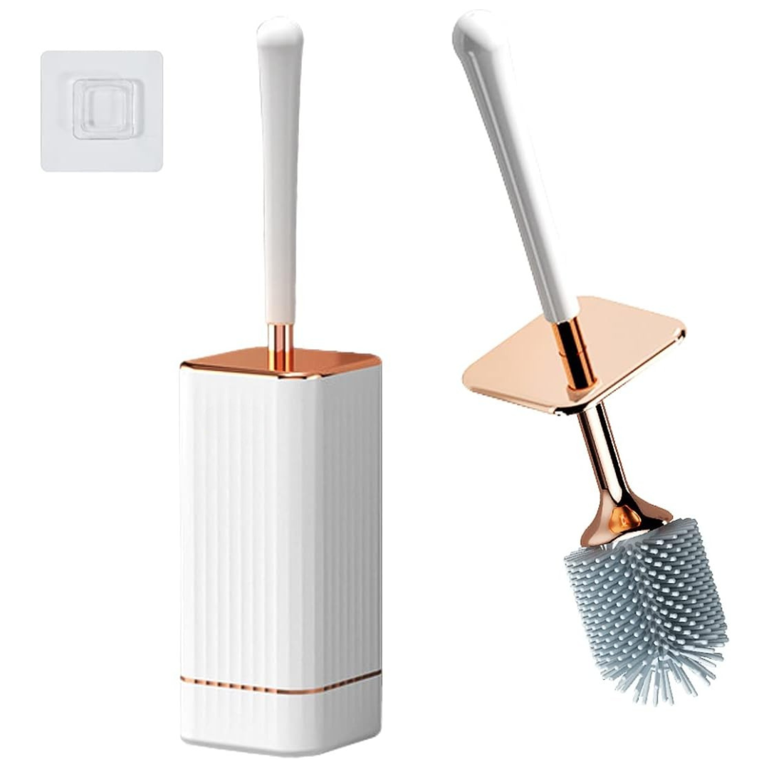 Sleek Wall Mount Toilet Brush Set