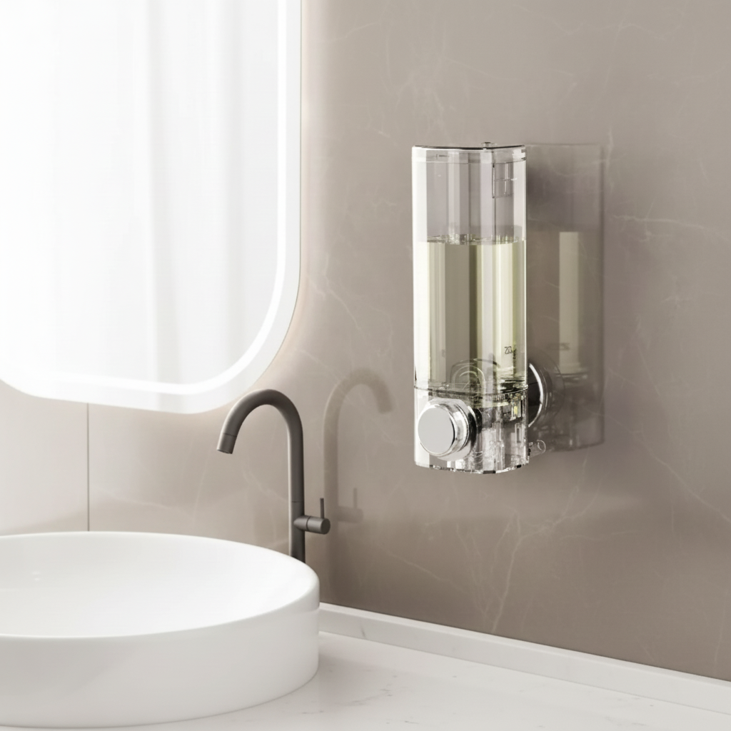 Slim Suction Cup Soap Dispenser
