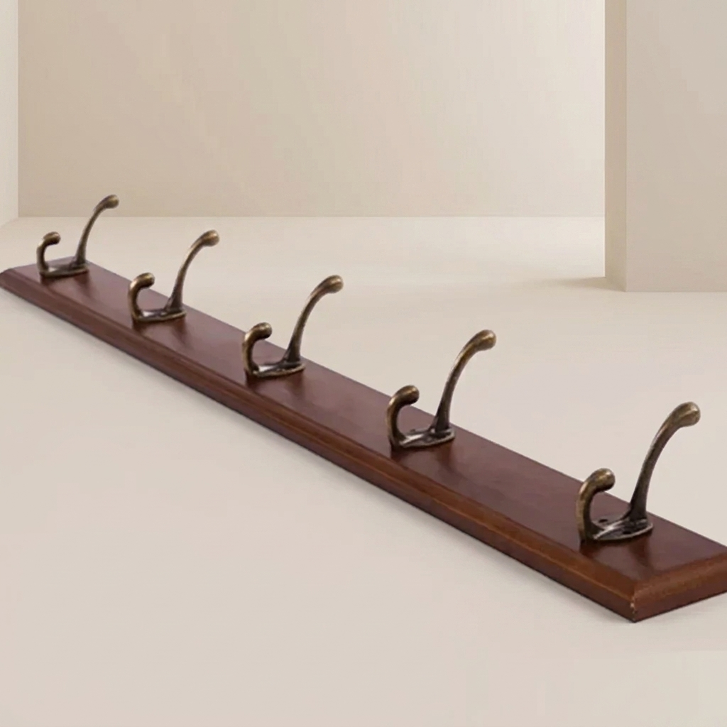Solid Wood Wall Mounted Coat Rack