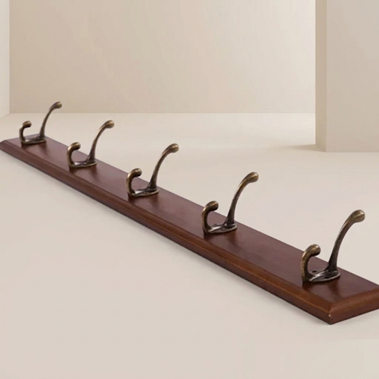 Solid Wood Wall Mounted Coat Rack