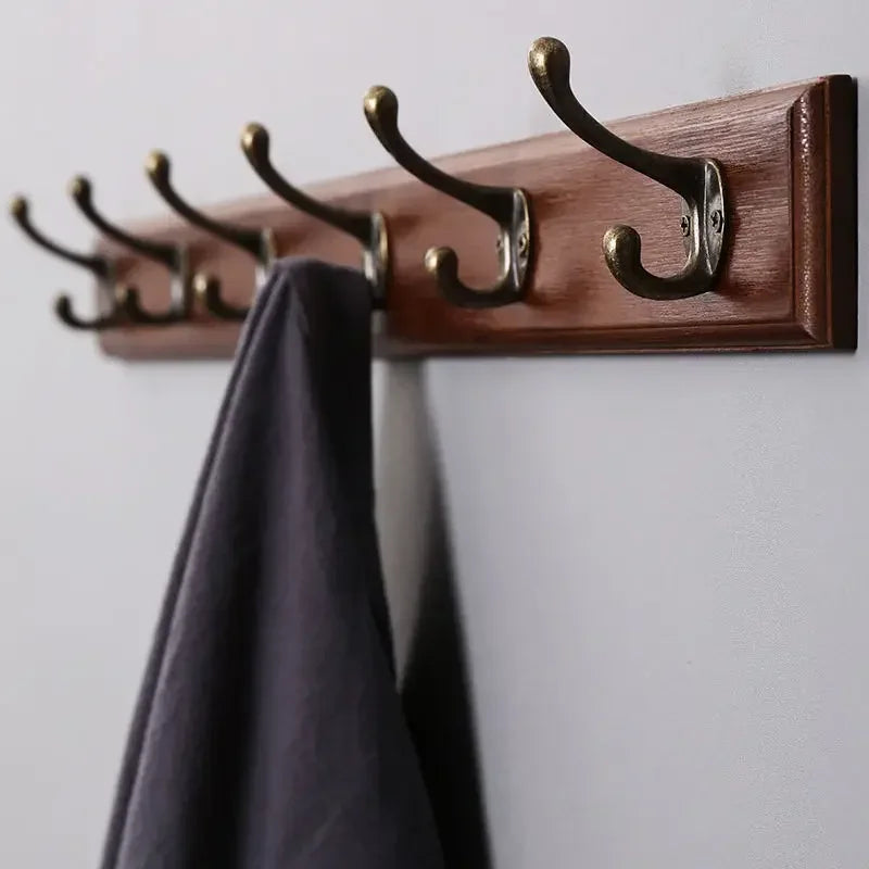 Solid Wood Wall Mounted Coat Rack