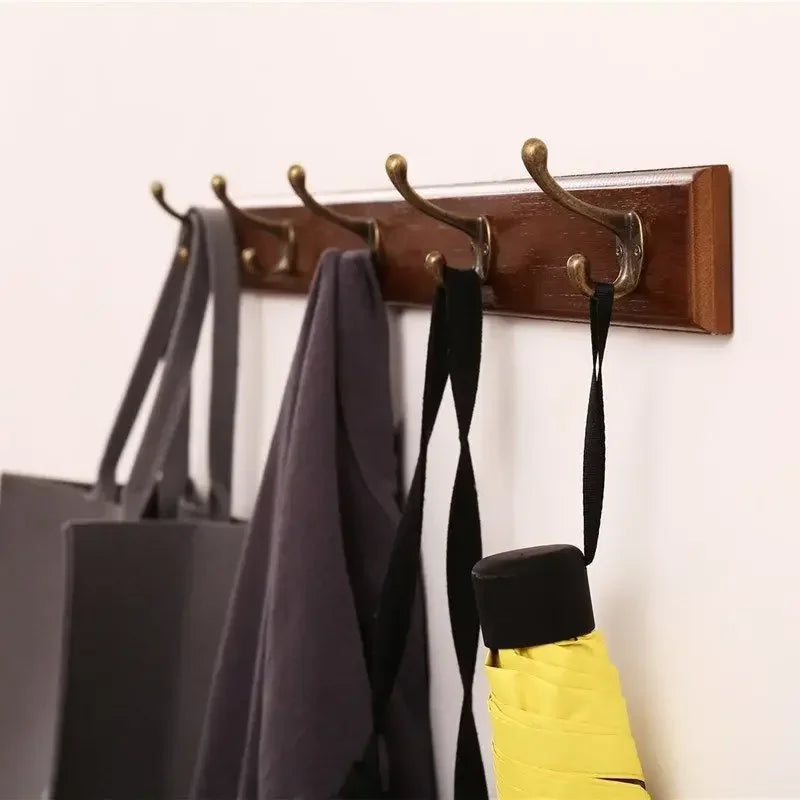 Solid Wood Wall Mounted Coat Rack