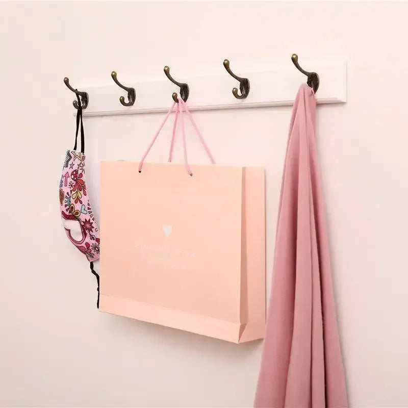 Solid Wood Wall Mounted Coat Rack