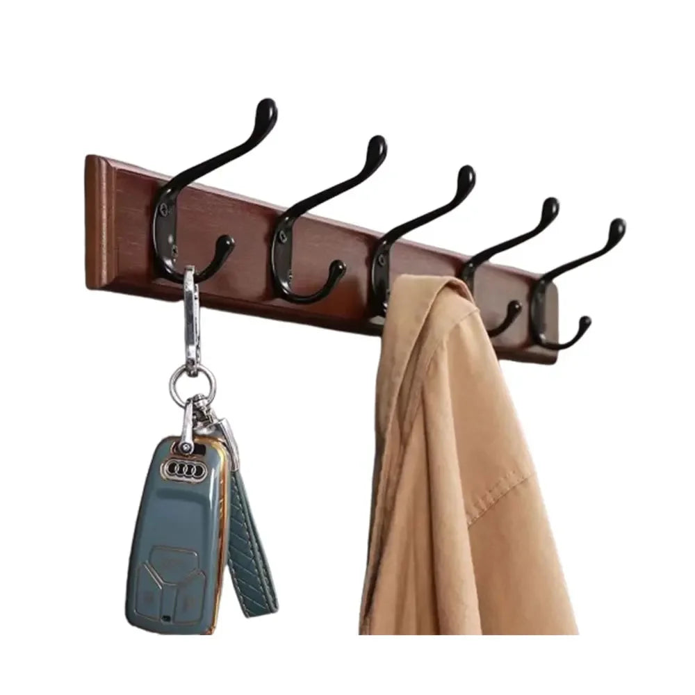 Solid Wood Wall Mounted Coat Rack
