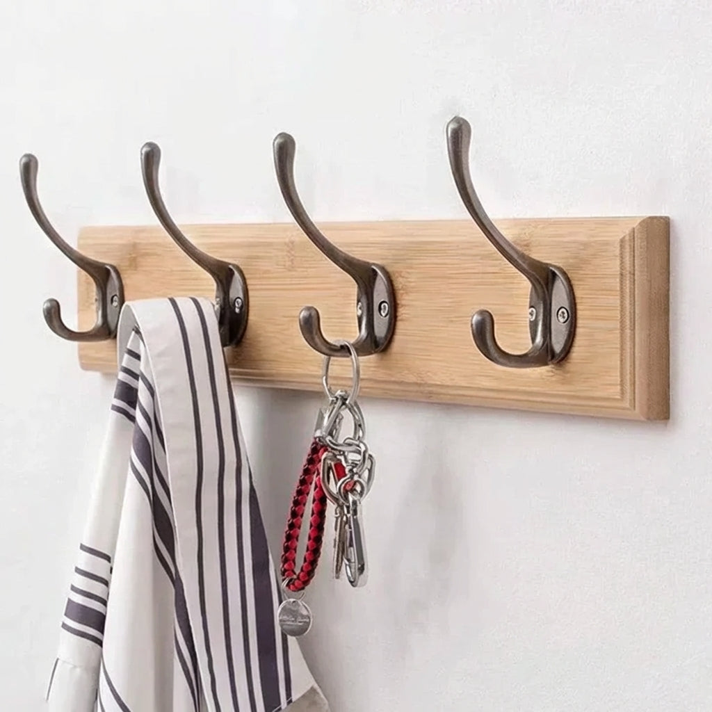 Solid Wood Wall Mounted Coat Rack