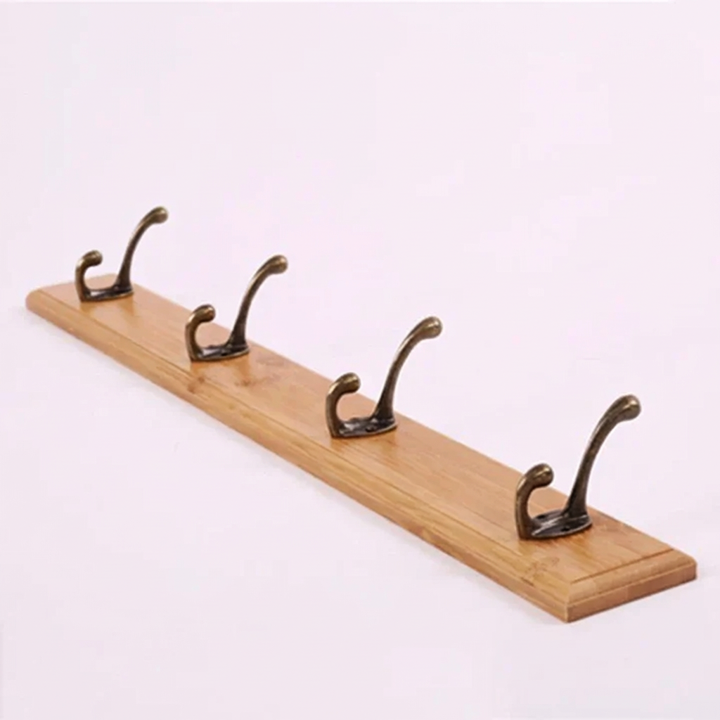 Solid Wood Wall Mounted Coat Rack