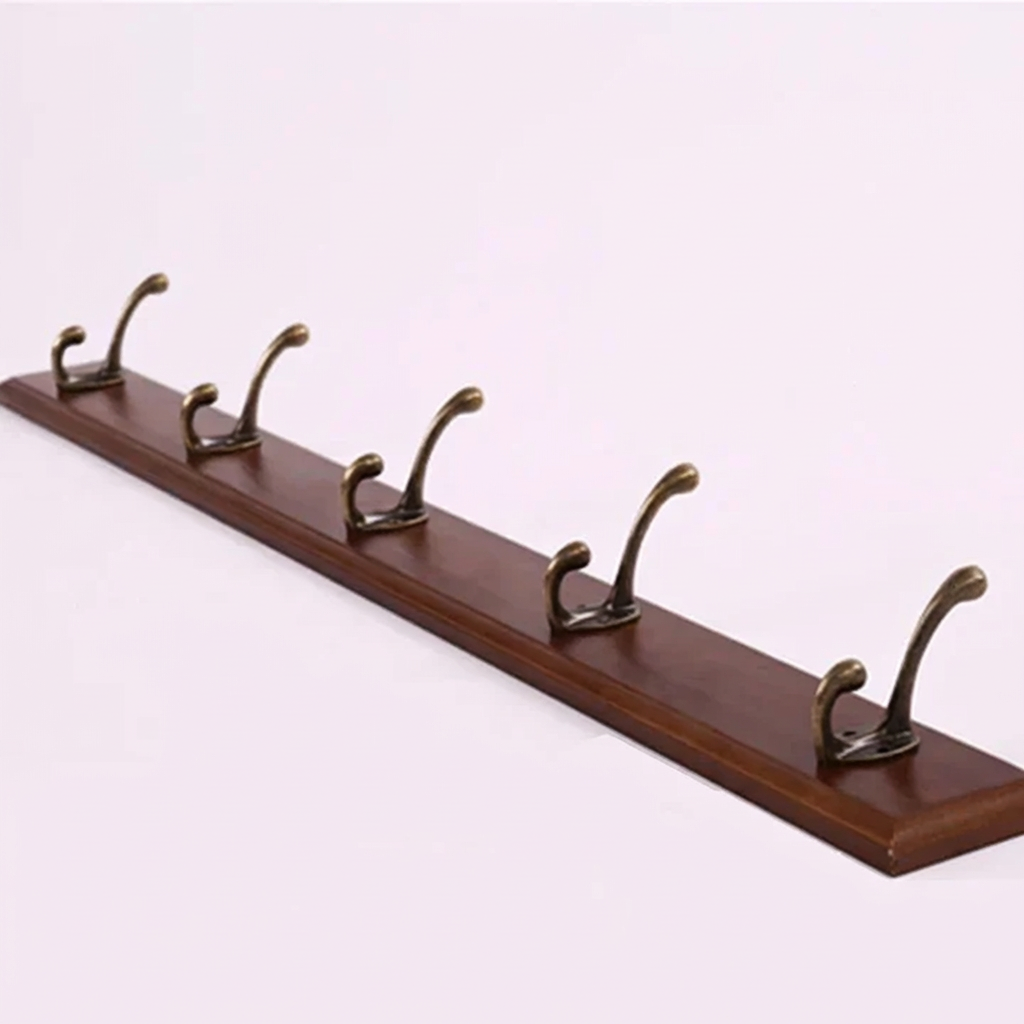 Solid Wood Wall Mounted Coat Rack