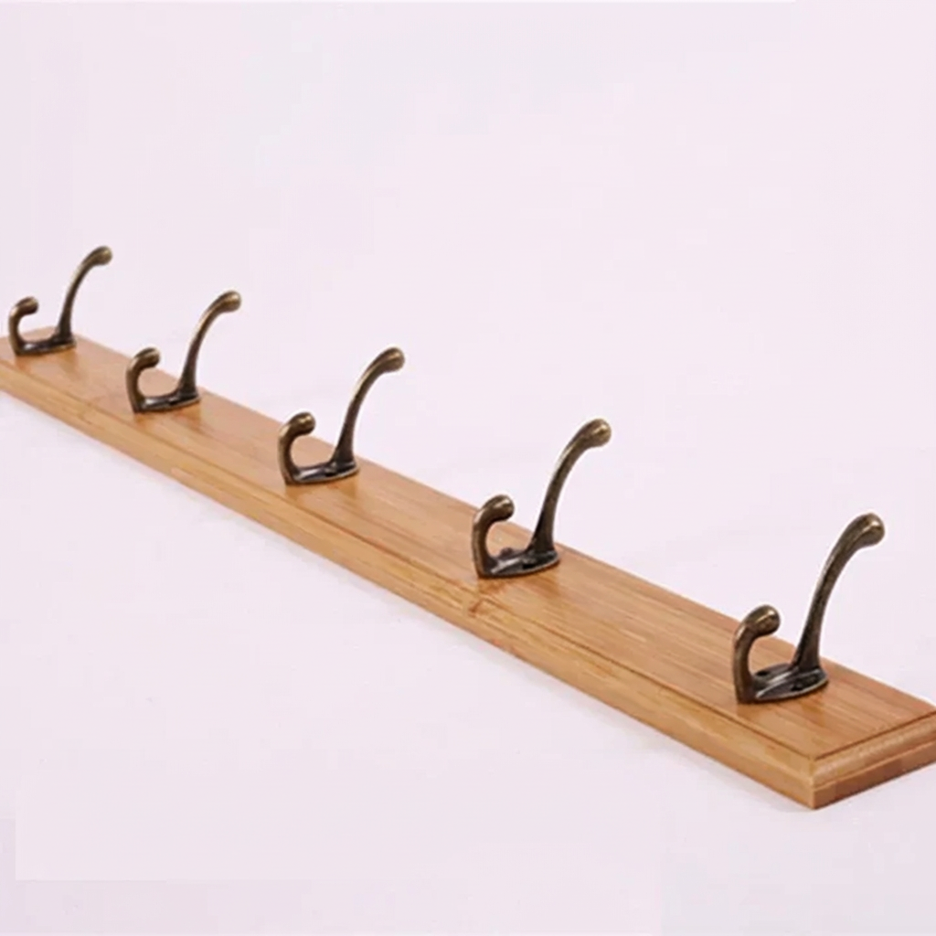 Solid Wood Wall Mounted Coat Rack