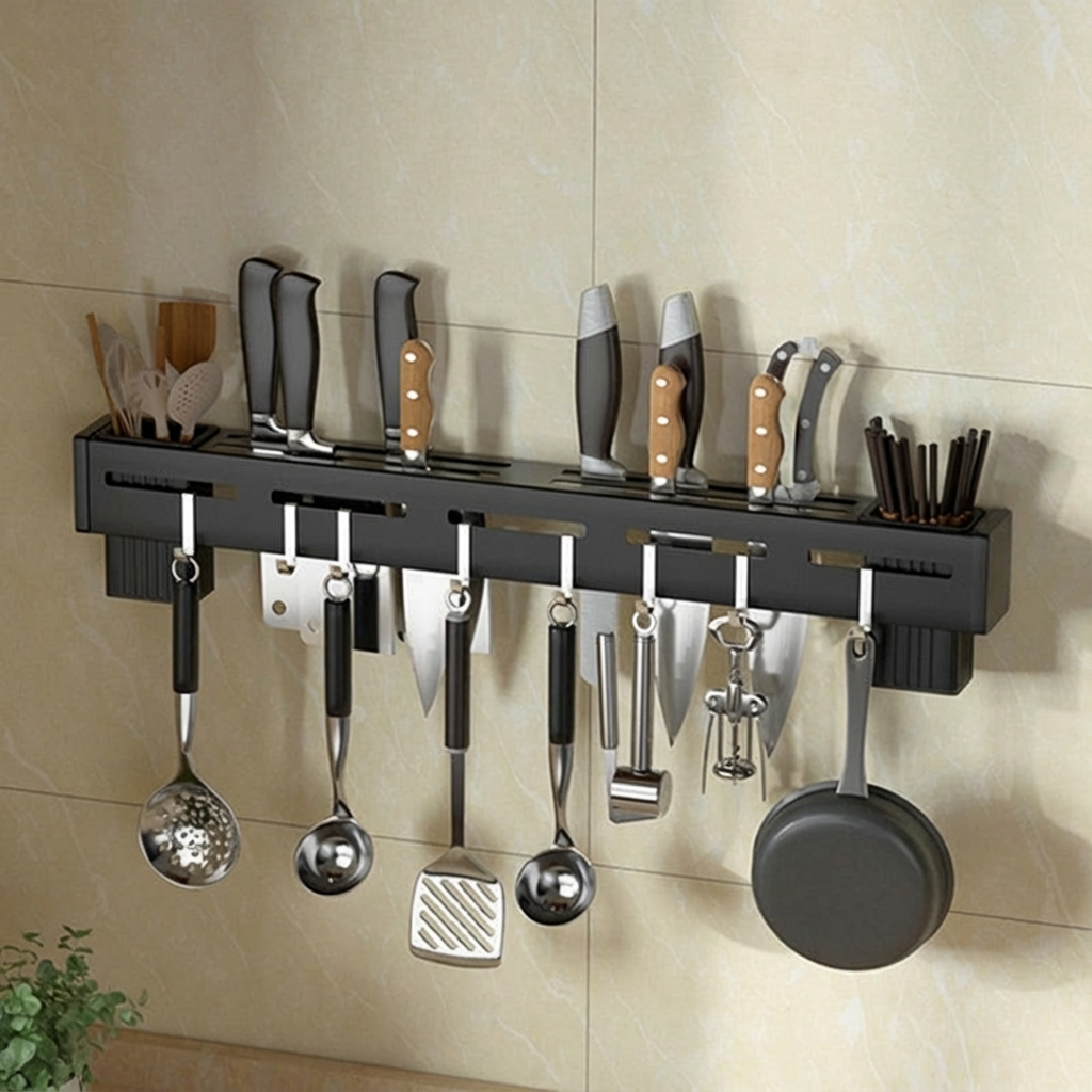 Space-Saving Wall-Mounted Knife Holder