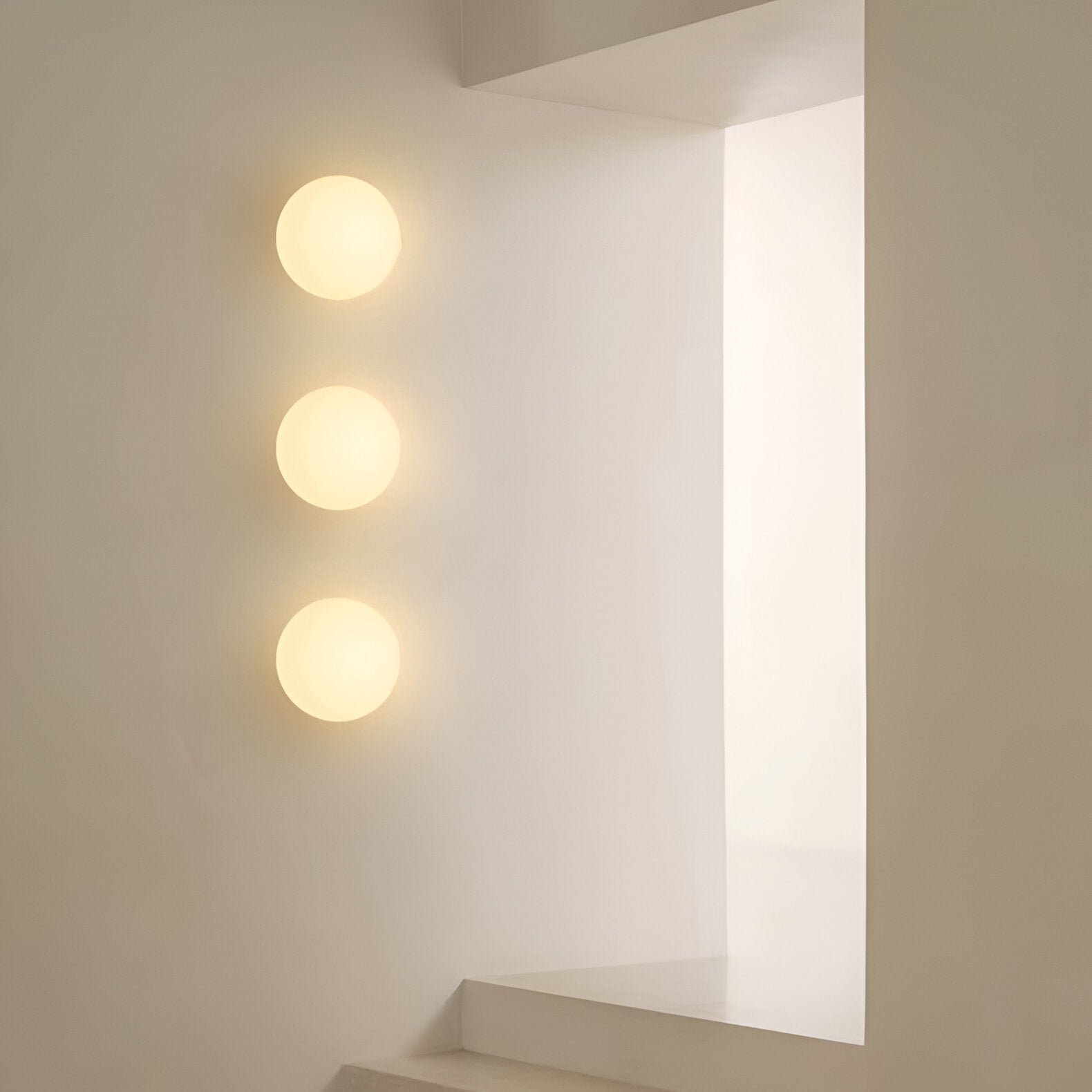 Spherical Wall Sconce With Milk Glass