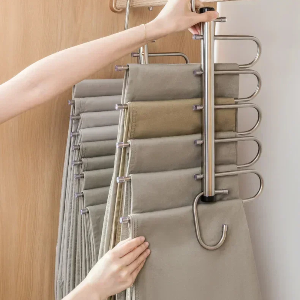 Stainless Steel Pants Hanger Multi Layer