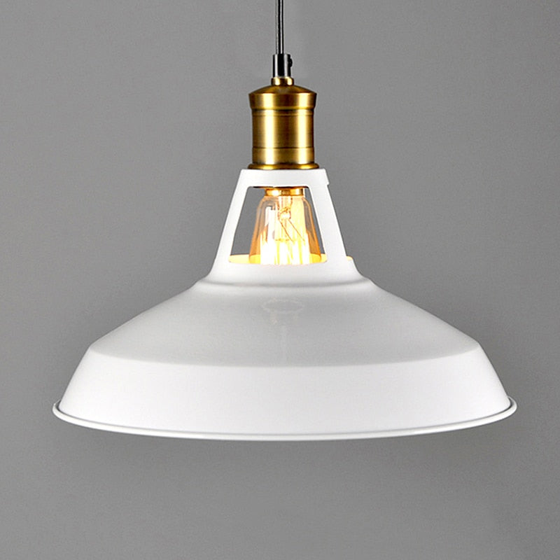 Steel Iron Shade Pendant Light