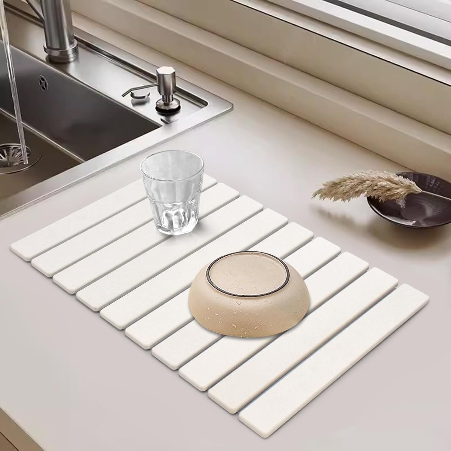 Stone Slim Absorbent Bath Mat