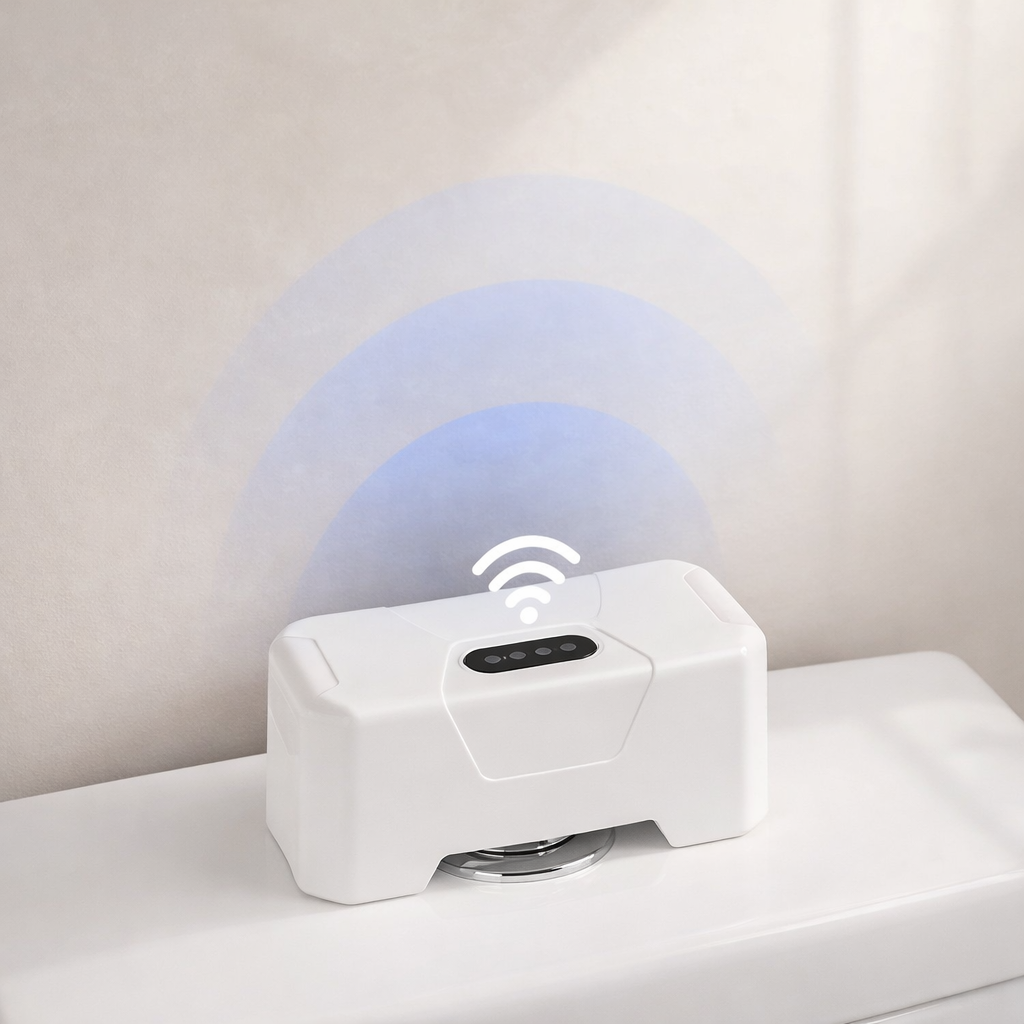 Touchless Toilet Flush System With Infrared Sensor