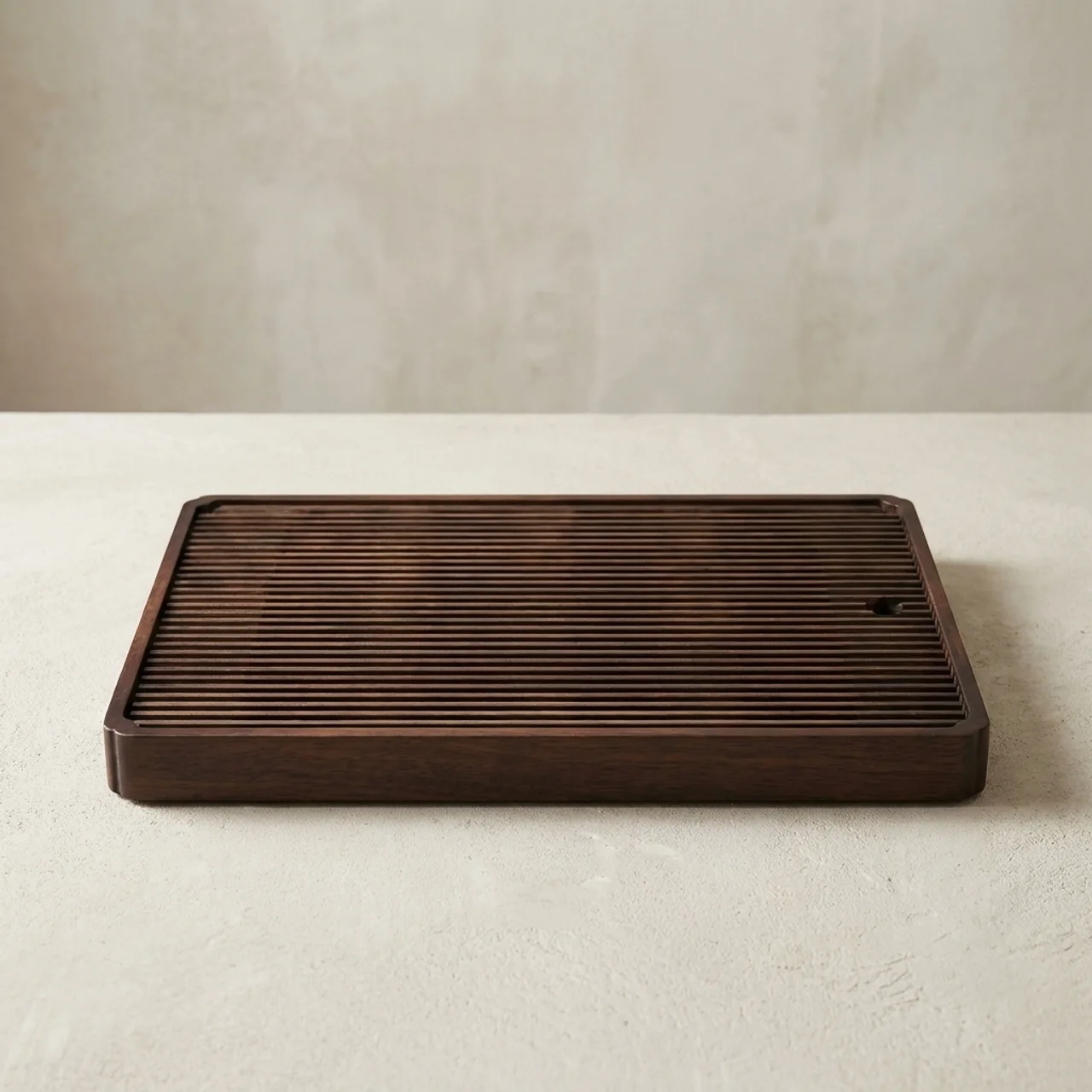 Traditional Japanese Tea Tray With Drain System