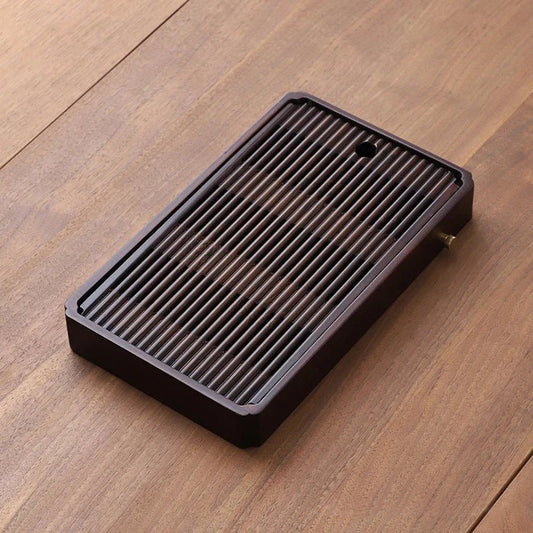 Traditional Japanese Tea Tray With Drain System