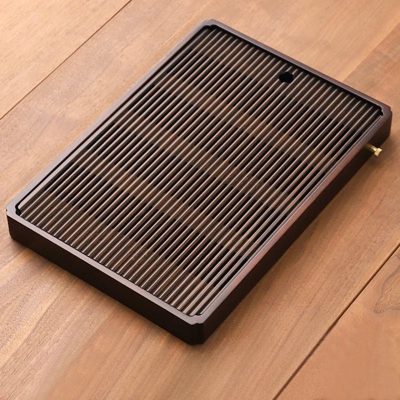 Traditional Japanese Tea Tray With Drain System