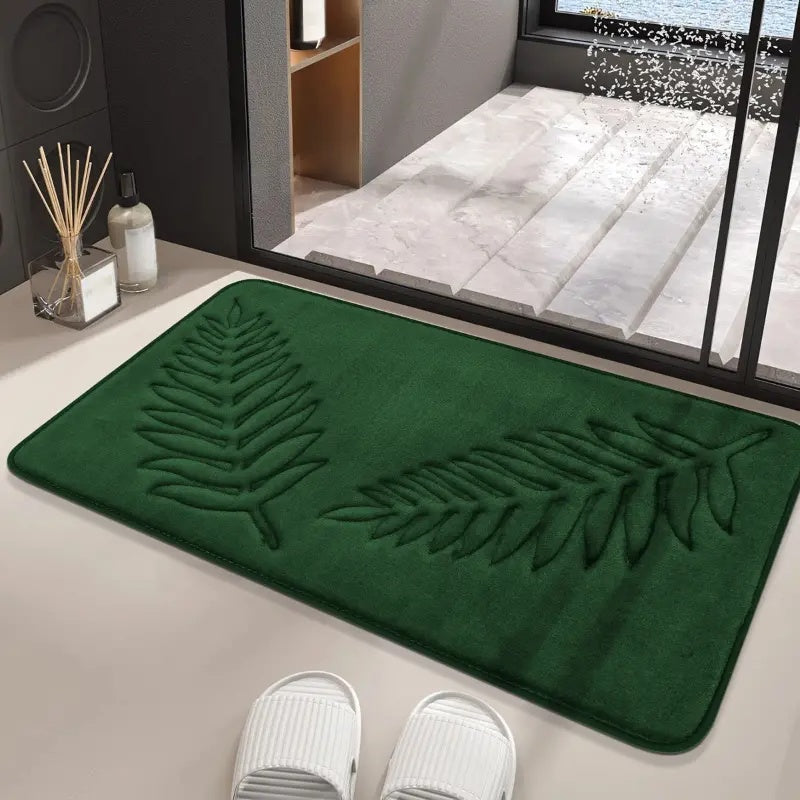 Velvet Memory Foam Bath Mat Set