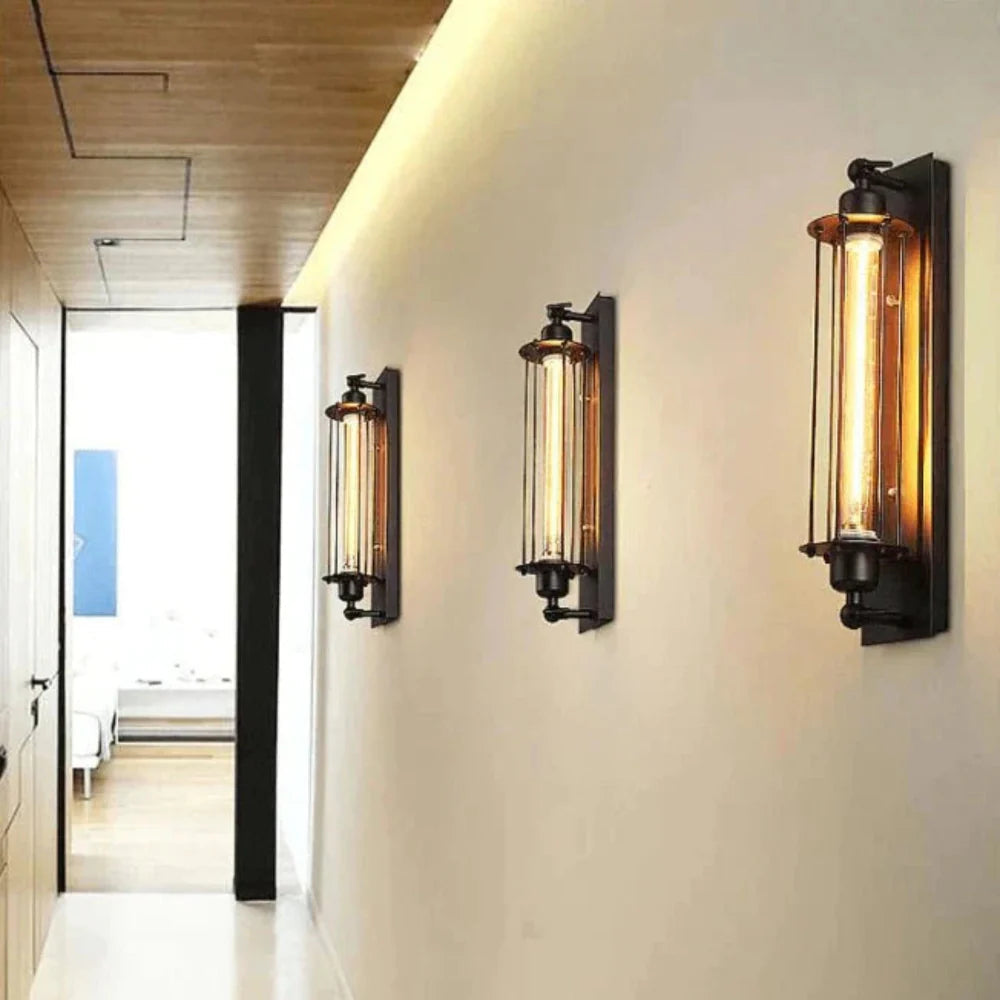 Vintage Cast Iron Wall Light