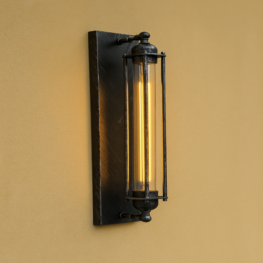 Vintage Cast Iron Wall Light
