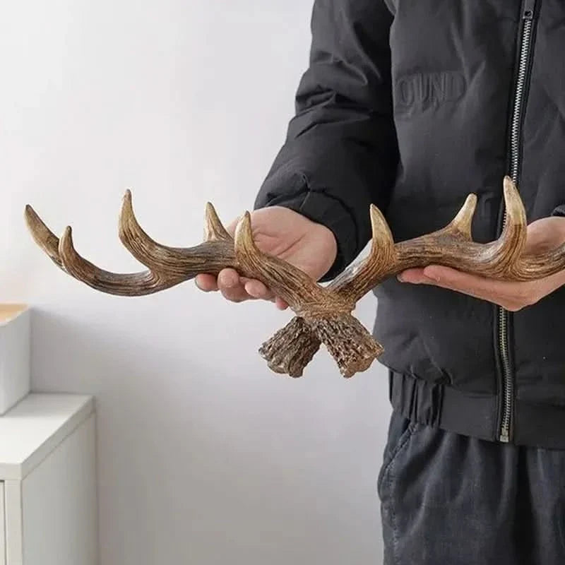 Wall Mounted Antler Design Coat Rack