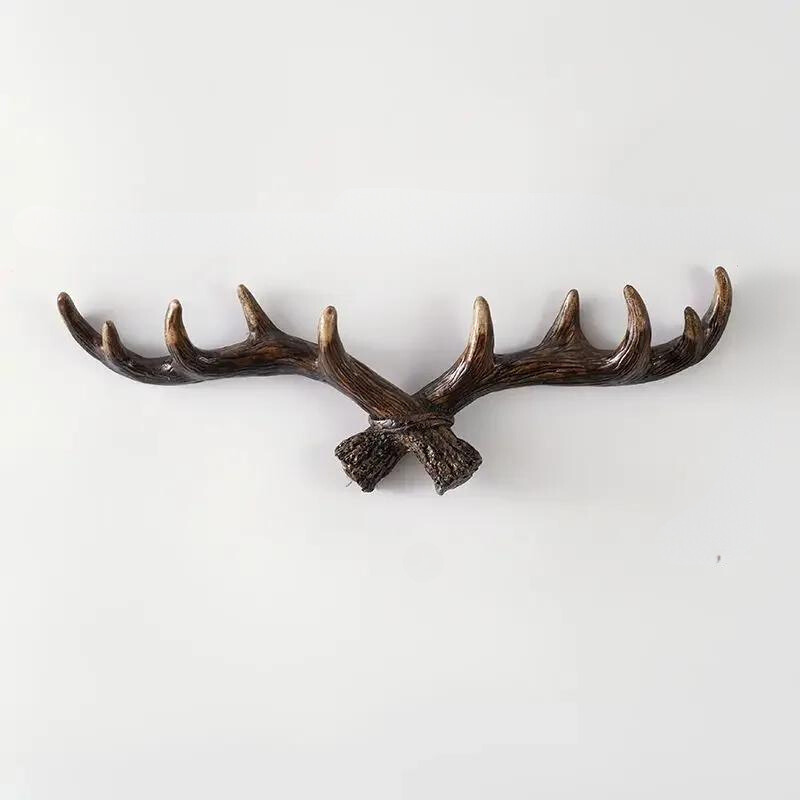 Wall Mounted Antler Design Coat Rack