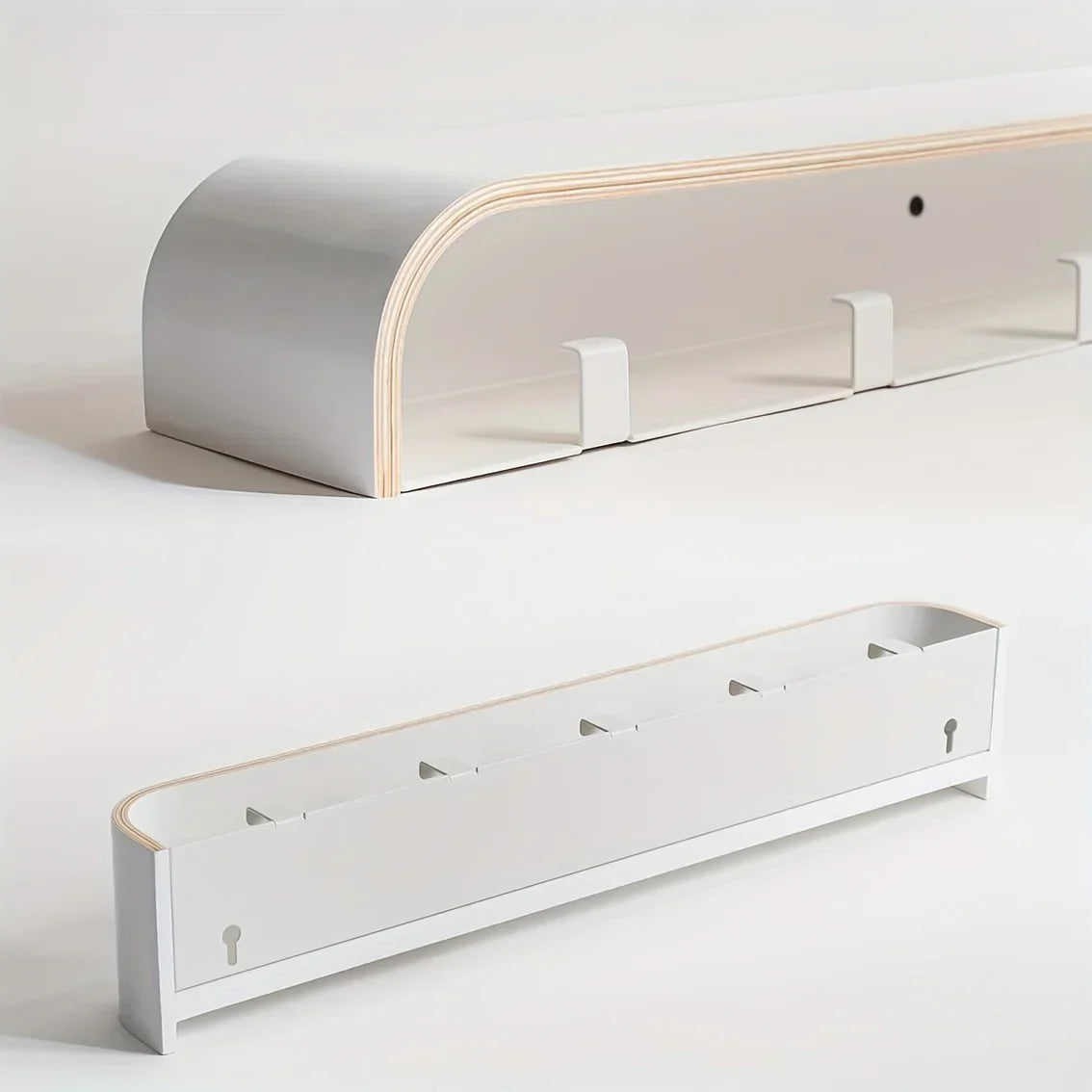 Wall Mounted Coat Rack With Folding Hooks