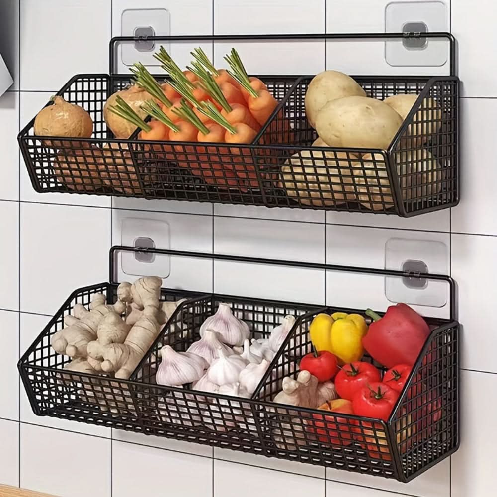 Wall Mounted Open Metal Basket