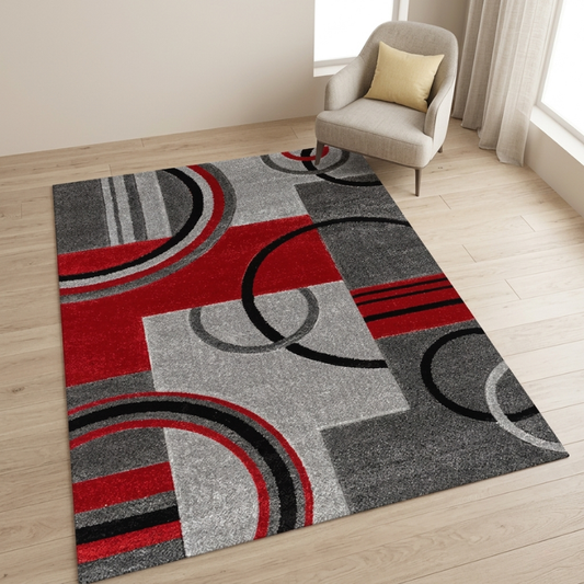 Washable Geometric Area Rug
