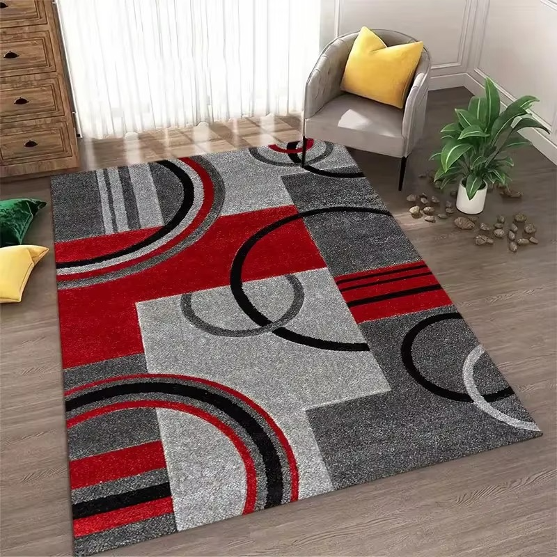 Washable Geometric Area Rug