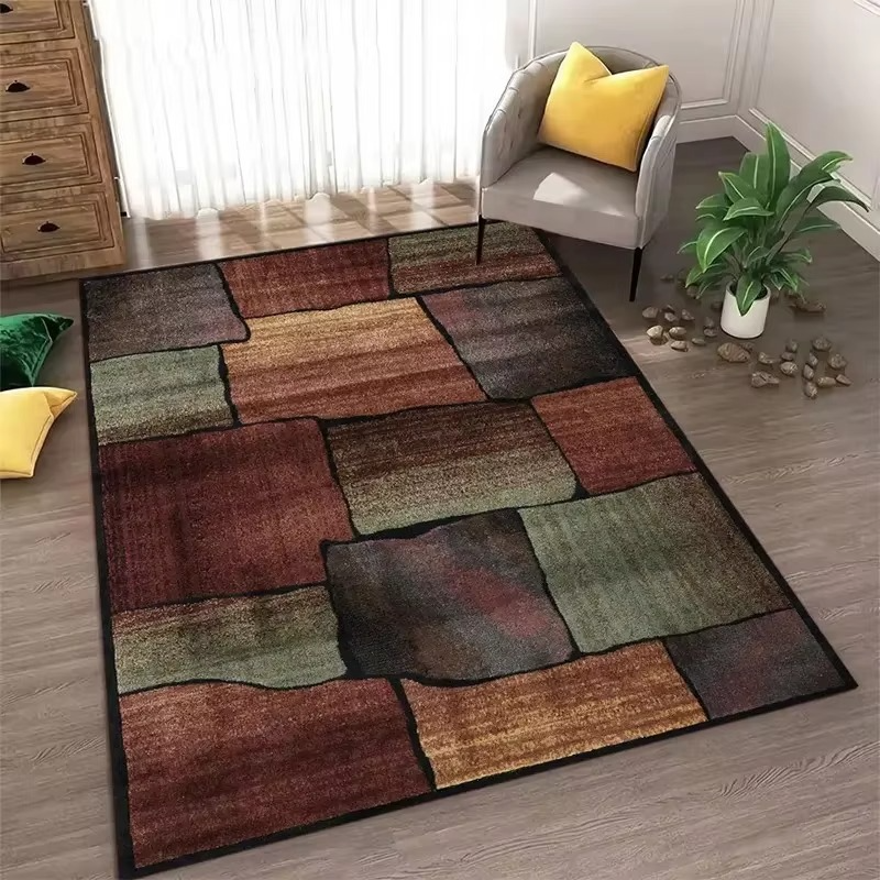 Washable Geometric Area Rug