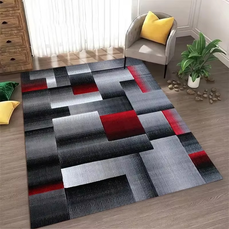 Washable Geometric Area Rug
