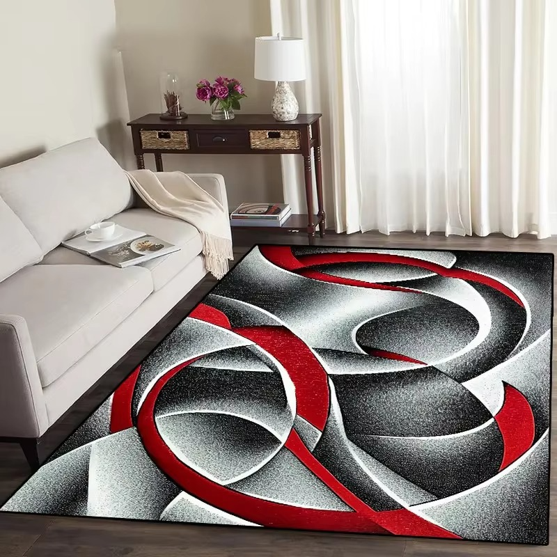 Washable Geometric Area Rug