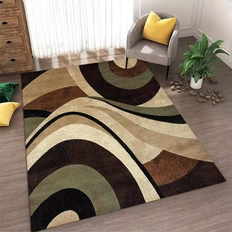 Washable Geometric Area Rug