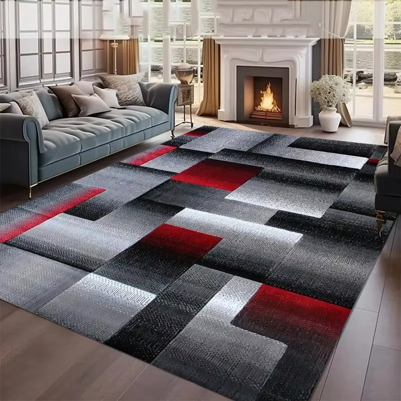 Washable Geometric Area Rug