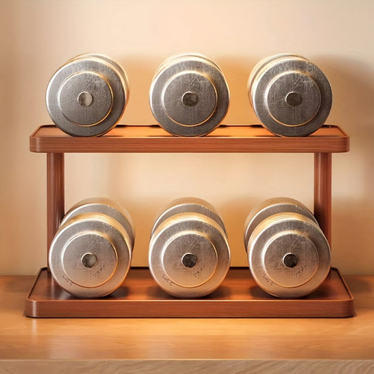 Wood 2-Tier Display Rack