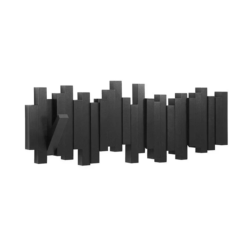 Wood Wall-Mounted Foldable Coat Rack