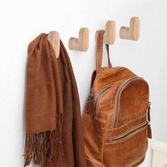 Wooden L-Shaped Coat Hooks